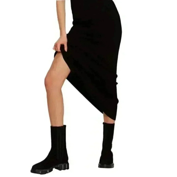 Free People Shoes - Free People Brooks Midcalf Chelsea Suede Boots, Black